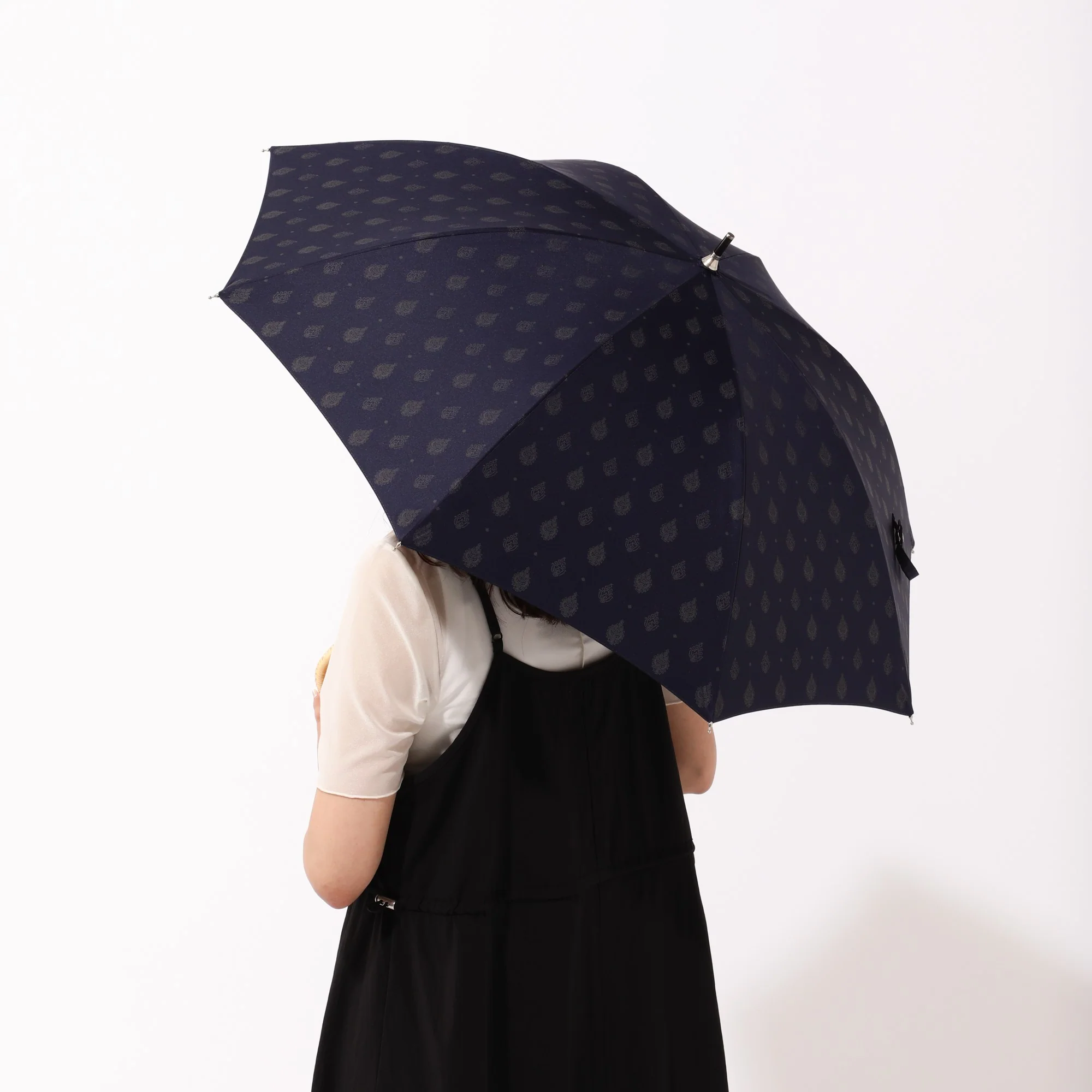 テンポ 長傘 ネイビー（晴雨兼用） - Image 10