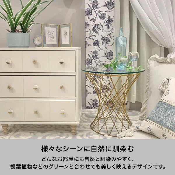 ラーナ チェスト ロー 2 ホワイト×ナチュラル（W602×H655） - Image 4